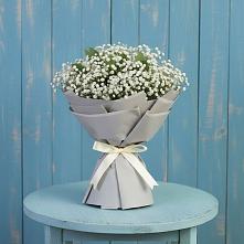 Букет цветов из:  Гипсофила в Радуге