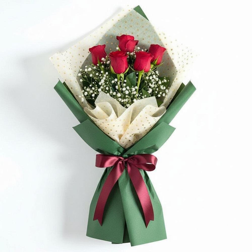 Букет цветов из: Розы в Радуге