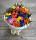 Букет цветов из: Розы и Хризантемы в Радуге