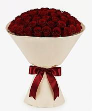Букет 101 Бордовая роза Блэк Бакарра в Радуге