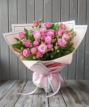 Букет Розовый кустик #REPLACE_PRED# Радуге