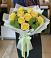 Букет цветов из: Хризантемы и Розы в Радуге