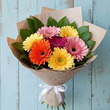 Букет цветов из:  Герберы #REPLACE_PRED# Радуге