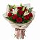 Букет цветов из: Лилии и Розы в Радуге