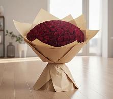 Букет 101 Красная роза #REPLACE_PRED# Радуге