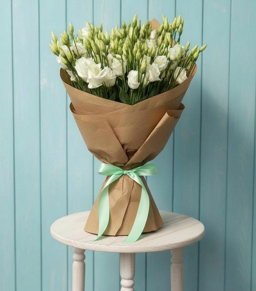 Букет цветов из: Лизиантусы в Радуге