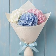Букет цветов из:  Гортензия в Радуге