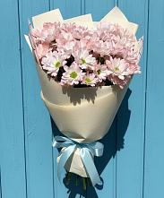 Букет цветов из:  Хризантемы в Радуге