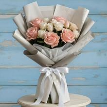 Букет цветов из:  Розы #REPLACE_PRED# Радуге