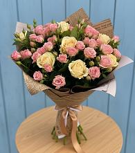 Букет цветов из:  Розы #REPLACE_PRED# Радуге