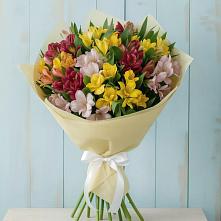 Букет цветов из:  Альстромерии #REPLACE_PRED# Радуге