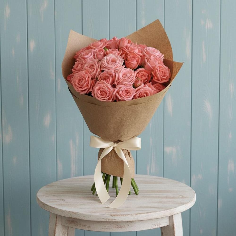 Букет цветов из: Розы в Радуге