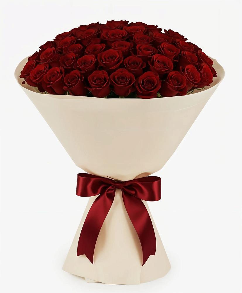 Букет 101 Бордовая роза Блэк Бакарра в Радуге