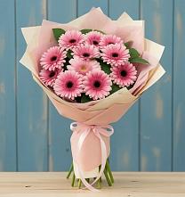 Букет цветов из:  Герберы в Радуге